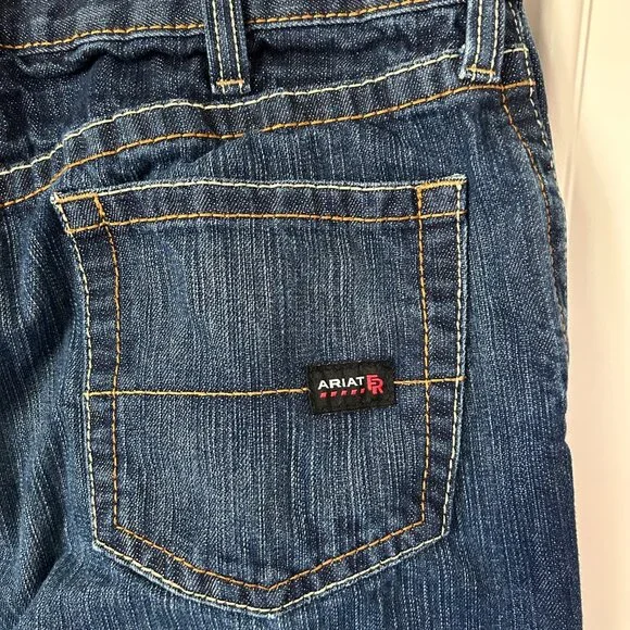 Ariat FR Jeans Mens 36 x 34 M3 Loose Straight Fire Flame Resistant Work Denim - Picture 8 of 10